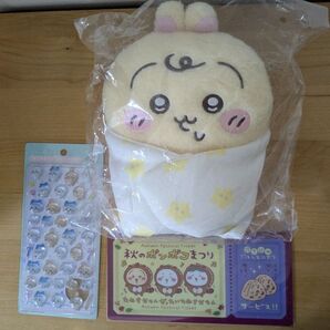 ちいかわ ちいかわベビー うさぎ ぬいぐるみ ボンボンドロップシール 全員 チケットファイル