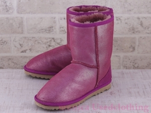 MG120◆オーストラリア製【kenggi UGG】シープスキンブーツ ピンク レディース UK3 EU36 USW5 23cm