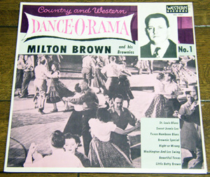 Milton Brown - Dance-O-Rama - 10インチ レコード / 50s,Country And Western,Swing,St Louis Blues,Sweet Jennie Lee,Right Or Wrong,