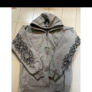 クロムハーツ パーカー フーディ グレー Sサイズ