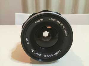 Canon LENS FL 28mm 1:3.5 （w8）