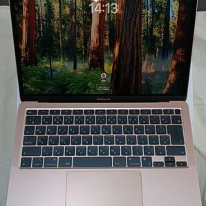 【極美品】MacBook Air 2020 M1チップ搭載 ローズゴールド 日本語配列 充放電回数24回 バッテリー最大容量95%