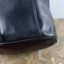 LANCEL LOGO EMBOSSED LEATHER SHOULDER BAG MADE IN SPAIN/ランセルロゴ型押しレザーショルダーバッグ_画像6