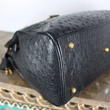 OSTRICH BELTED LEATHER HAND BAG/オーストリッチベルテッドレザーハンドバッグ_画像6