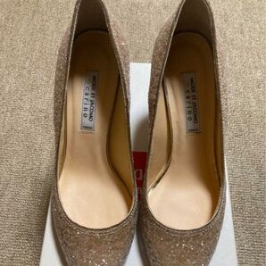 MODE ET JACOMO carino グリッター ベージュ ハイヒール