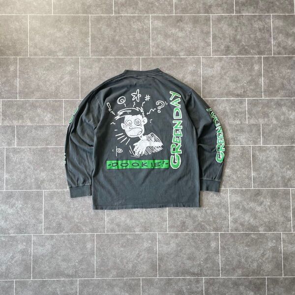 GREEN DAY グリーン・デイ DOOKIE! L/S Tシャツ フェードブラック XL 長袖 ロンT