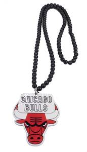 ヒップホップ Bulls Chicago Bulls WH デザイン プラスチック ネックレス （ブラック） 約42cm [並行輸入品]