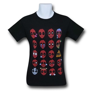 【Deadpool】 絵文字 Tシャツ Sサイズ デッドプール Marvel マーベル ファッション ヒーロー 半袖 ファッション 値下げ可 クーポン 消化
