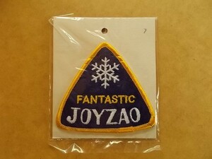 80s スキー FANTASTIC JOYZAO 刺繍ワッペン/蔵王山 雪の結晶スキーヤー蔵王スキー場 昭和レトロ雑貨ツアー アップリケ旅行パッチ V138