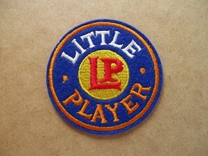 80s LITTLE PLAYER リトルプレイヤー ビンテージ刺繍ワッペン/野球レトロBASE BALLメPatchesスポーツ アップリケs昭和パッチ v140