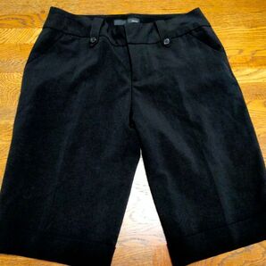 IMAGE レディース ハーフパンツ 黒 ウエスト61cm 秋冬