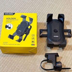 KAKUSIGA 自転車 バイク スマホホルダー 携帯ホルダー 360度回転
