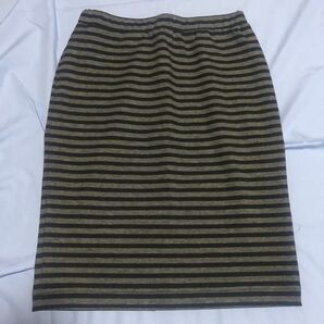 無印良品 ストライプタイトスカート 美品