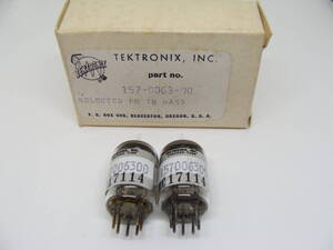 真空管 6AK5 2本セット GE General Electron TEKTRONIX,INC.箱入り 3ヶ月保証 #015-004