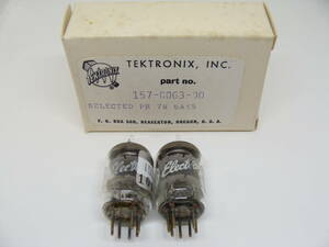 真空管 6AK5 2本セット GE General Electron TEKTRONIX,INC.箱入り 3ヶ月保証 #015-005