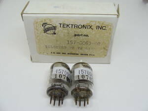 真空管 6AK5 2本セット GE General Electron TEKTRONIX,INC.箱入り 3ヶ月保証 #015-016