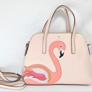 kate spade new york フラミンゴ 2wayバッグ ピンク