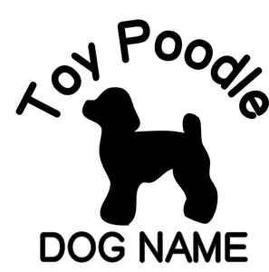  toy poodle. sticker.. width . approximately 180mm becomes!!