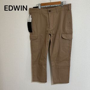 Новые с бирками Неиспользованные брюки EDWIN EDWIN брюки Стретч укороченные брюки Карго брюки Casual весна/лето коричневый коричневый Размер M