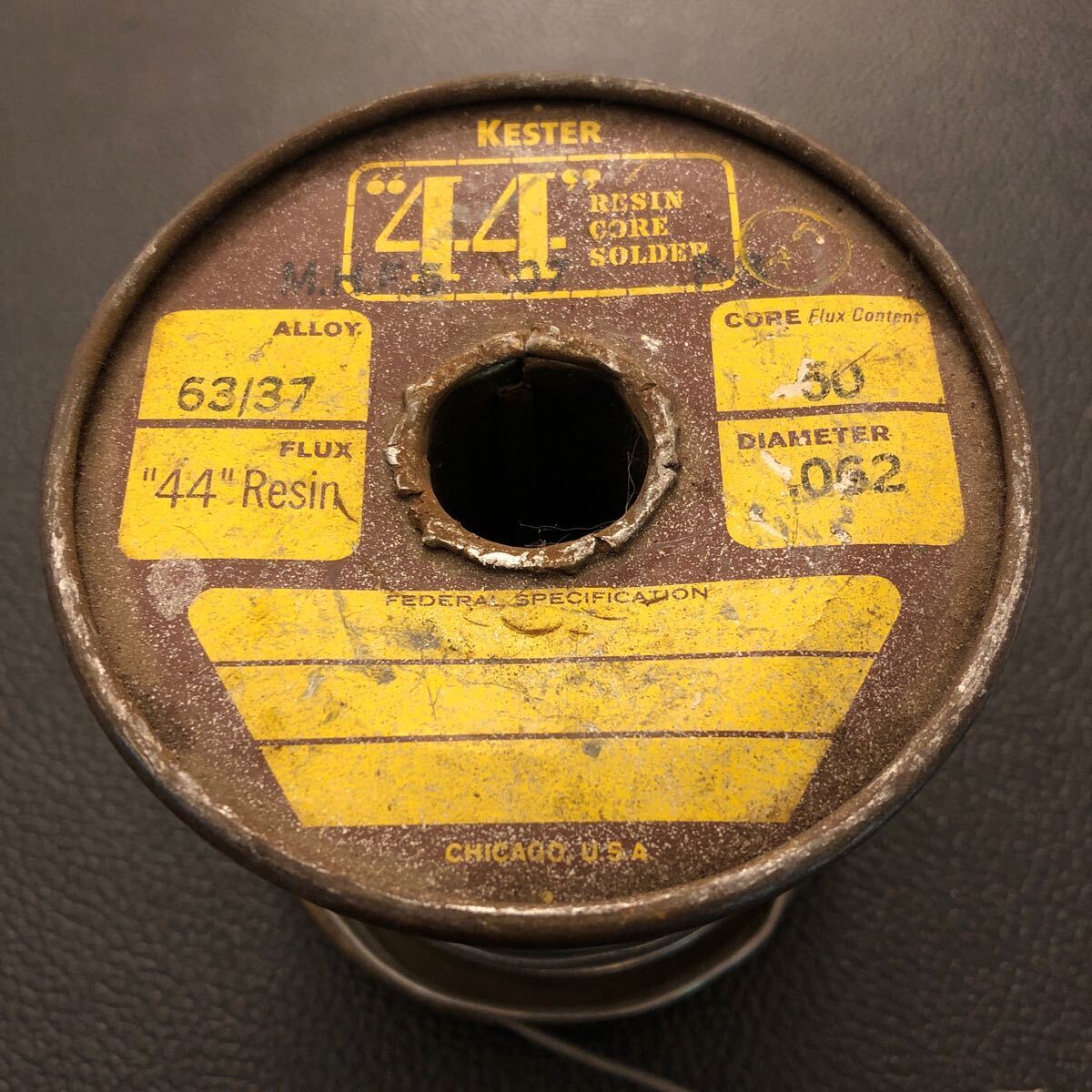 未使用デッドストック1960年代KESTER44メタル缶1巻 未使用デッドストック1960年代KESTER44メタル缶1巻