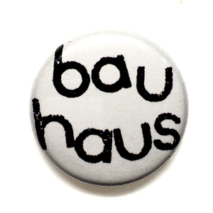 25mm 缶バッジ BAUHAUS バウハウス Logo Goth Post Punk Dark wave