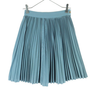 Красивый Луч Луч Луч Луч Луч Сделано в Японии Мини Длина Плиссированная Юбка M Синий Женщины