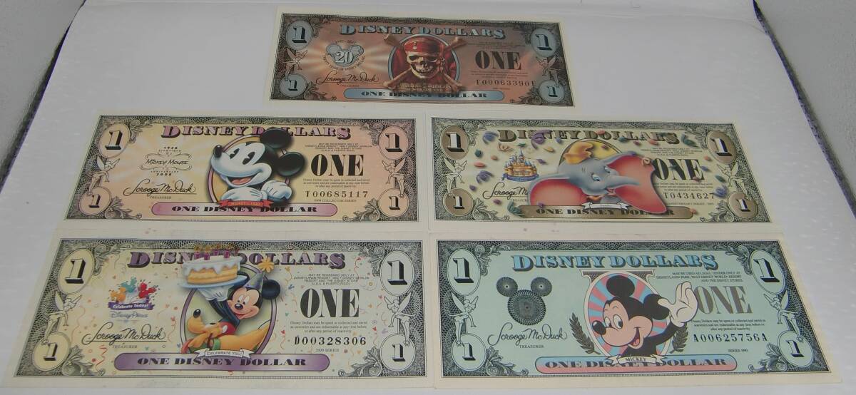 ディズニーダラー ミッキー ミニー グーフィー セット 1ドル 5ドル 10ドル ディズニーダラー ミッキー ミニー グーフィー セット 1ドル 5