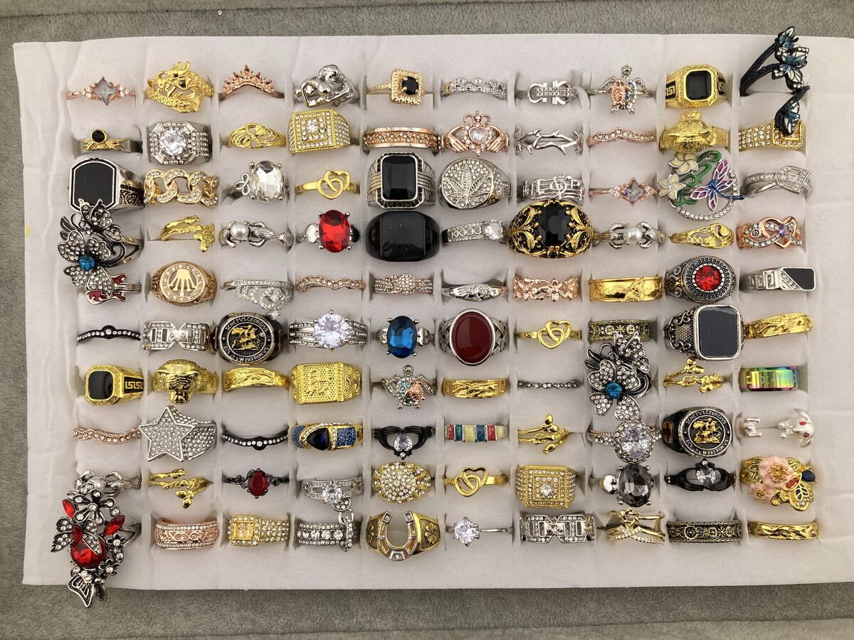 遺品整理/アクセサリー/イミテーション/まとめ売り/リング/ピアス/スカーフ Yahoo!オークション -「イミテーションリング」の落札相場・落札価格