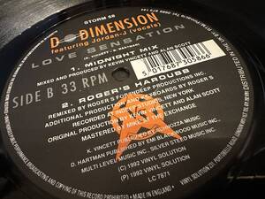12”★D-Dimension / Love Sensation / ディープ・ハウス・クラシック!