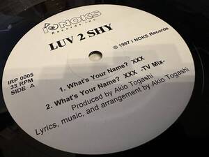 12”★Luv 2 Shy / What's Your Name? xxx / J-pop!