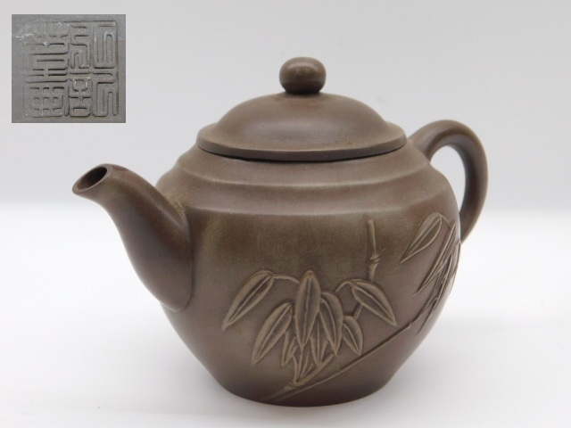 朱泥 急須 在銘 茶器煎茶器 小西洋平 朱泥急須 常滑焼煎茶器 満容量290ml 作家もの