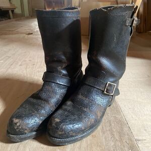 vintage boots vintage motorcycle engineer boots Work ботинки
