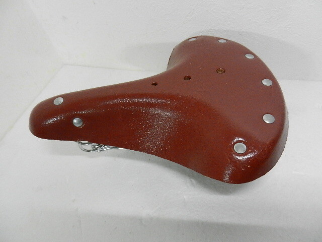 新古品 革サドル Slik GORIX レザーサドル 本革 革サドル 自転車 牛革 ビンテージ