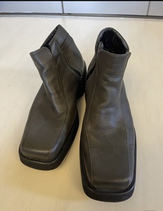 *SEEKsi-k кожа обувь короткие сапоги хаки цвет молния толщина низ