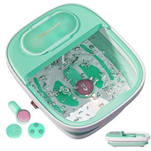 Carbagjoy 足湯 足湯器 フットバス 保温機能付き 折りたたみ バブル機能 自動オフ 水と電気分離