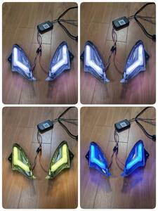 シグナスX 3型 1YP アプリ連動 ポジション デイライト シーケンシャル 流れる LED カスタム 社外 改造 マルチカラー ウィンカー 爆光