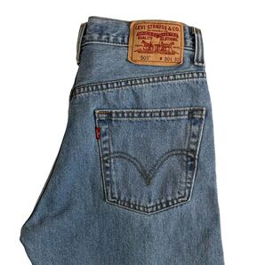 リーバイス 505 ジーンズ W30 L32 ストレート ブルー デニムパンツ(P766)