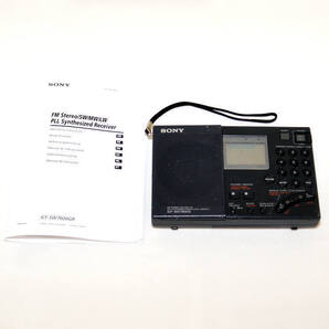 ラジオ受信動作確認済☆激レア SONY 超高感度ポータブル短波ラジオ ICF-SW7600G PLL SYNTHESIZED WORLD BAND RECEIVER ラジオ ソニー 現状