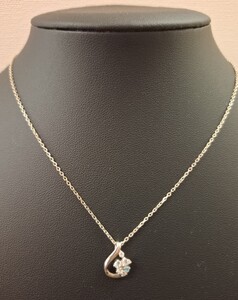 【かわいい】4℃ ネックレス SILVER チェーン長さ38cm 重さ2.6g