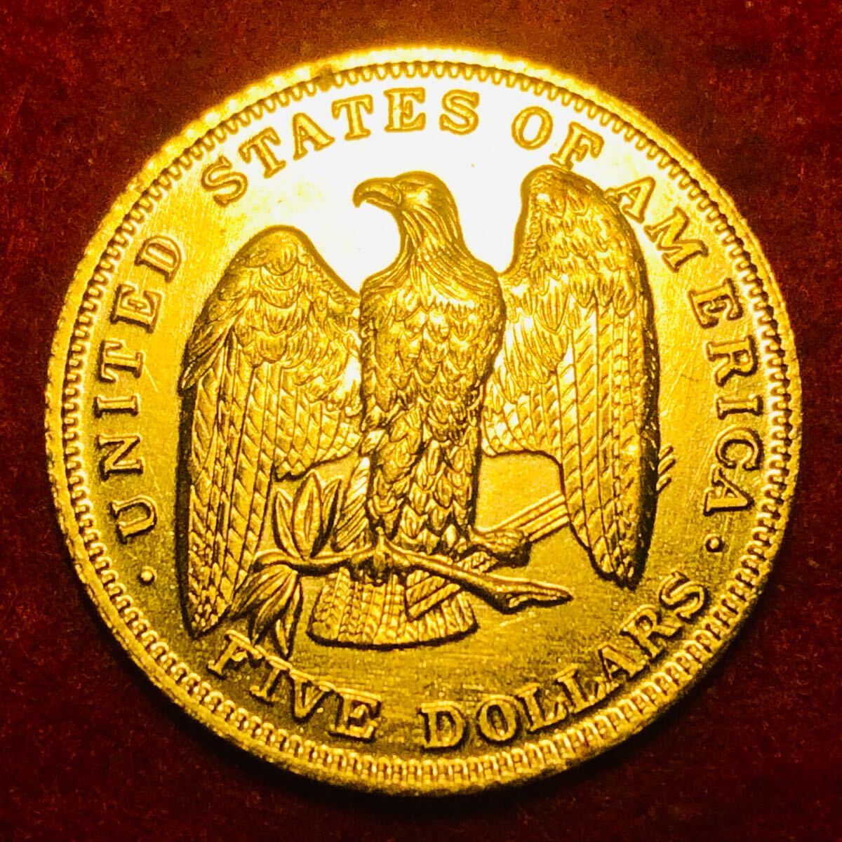 アメリカ合衆国 1/10オンス 金貨 5ドル 自由の女神 鷲の親子 アメリカ合衆国 1/10オンス 金貨 5ドル 自由の女神 鷲の親子