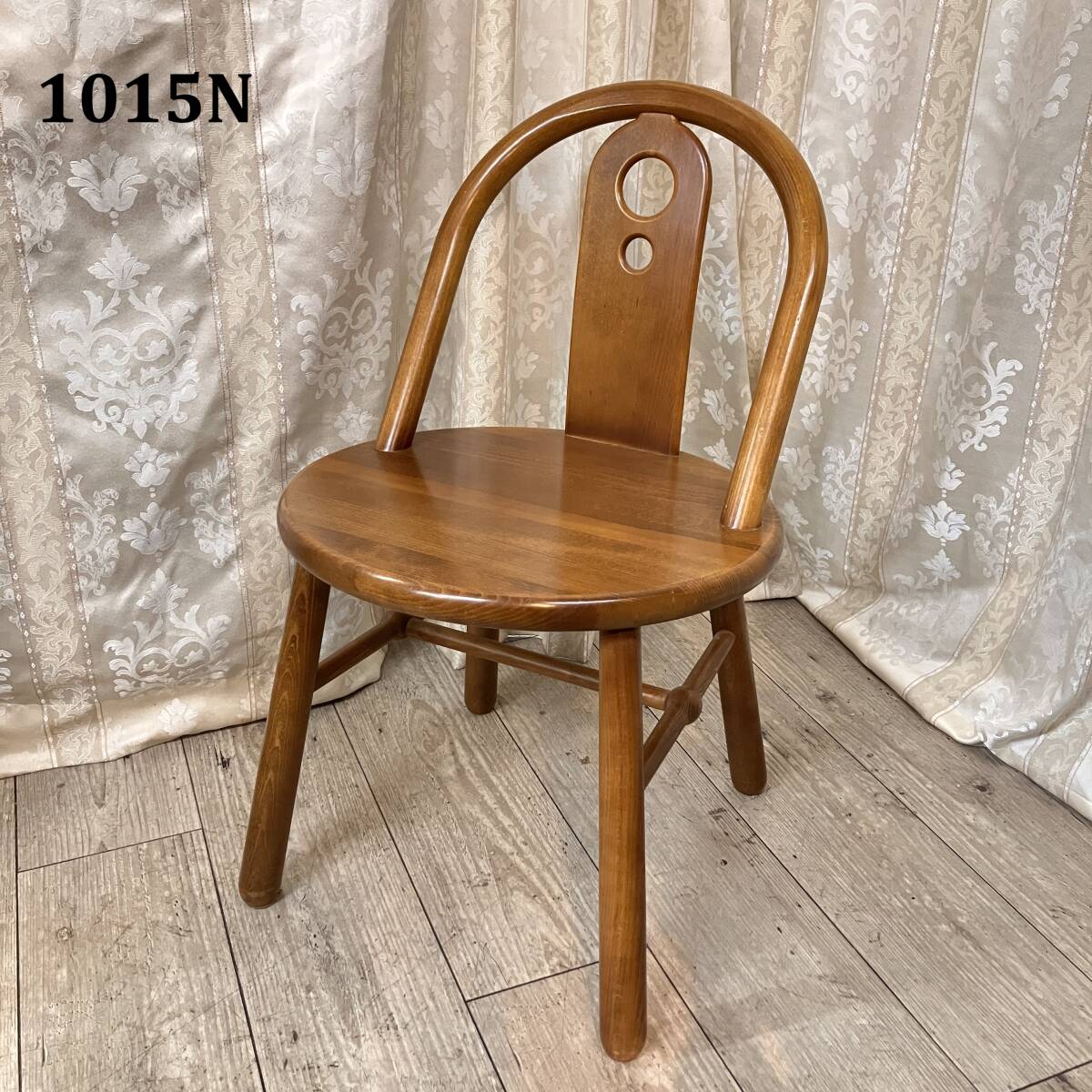 オールドカリモク 2WAY チェア 踏み台にもなる ビンテージ ZR24019 GMHH80A○karimoku / カリモク コロニアル ダイニングチェア 2脚