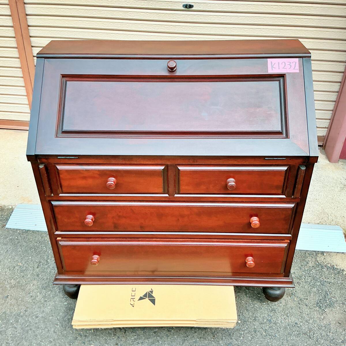 九州民芸家具 ライティングビューロー デスク チェスト 机 引き出し 民藝 九州民芸家具 ライティングビューロー デスク チェスト 机