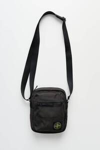 新品 正規 Stone Island CORDURA 1500 Cross Body Bag Lead Grey /ストーンアイランド/コーデュラ/ロゴ/ボディバッグ/ウエストポーチ/Black