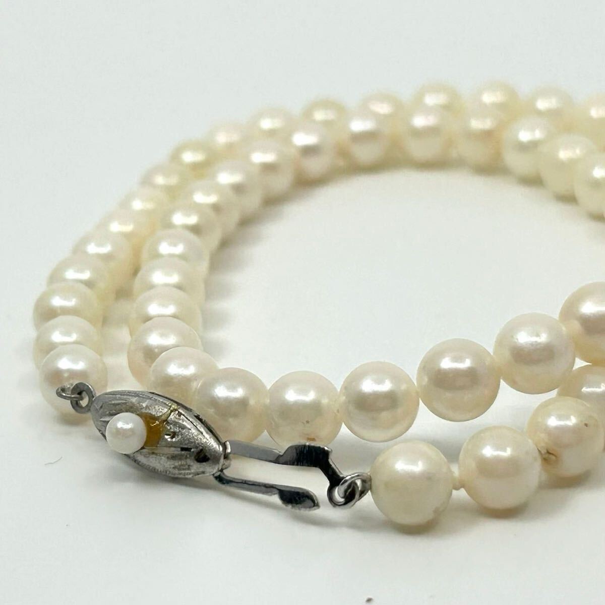 未使用✨照りあり⭐︎ 【百貨店】あこや真珠　本真珠ネックレス　アコヤパール 照り強 アコヤ真珠 本真珠 ネックレス ホワイト 7.5mm - メルカリ