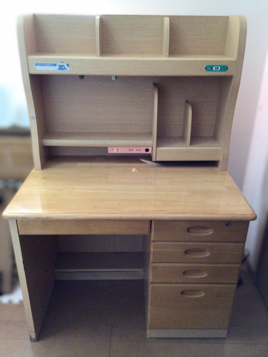 超お買い得！！ 学習机 中古 大商産業 【デスクマット☆文具セット付】2025年 学習机 学習