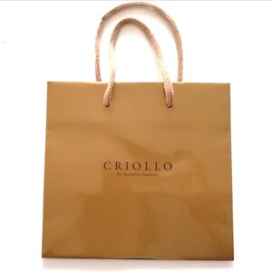 CRIOLLO by Antoine santos 紙袋 ショッパー ショップ袋 手提げ紙袋 麻布台ヒルズ