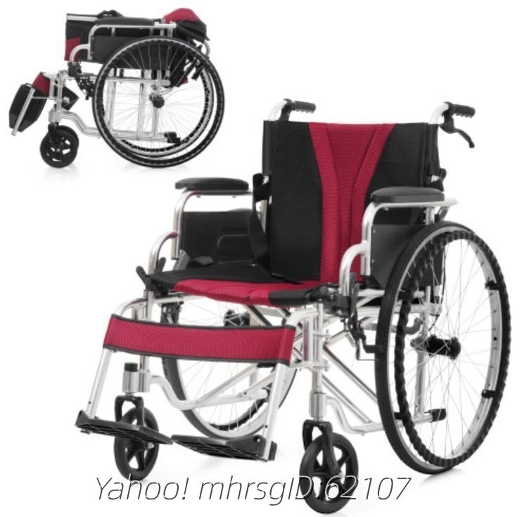 最終値下げ!新品！未使用！介助用車椅子 赤 黒 2025年最新】Yahoo!オークション - 介助用(車椅子 車椅子、電動