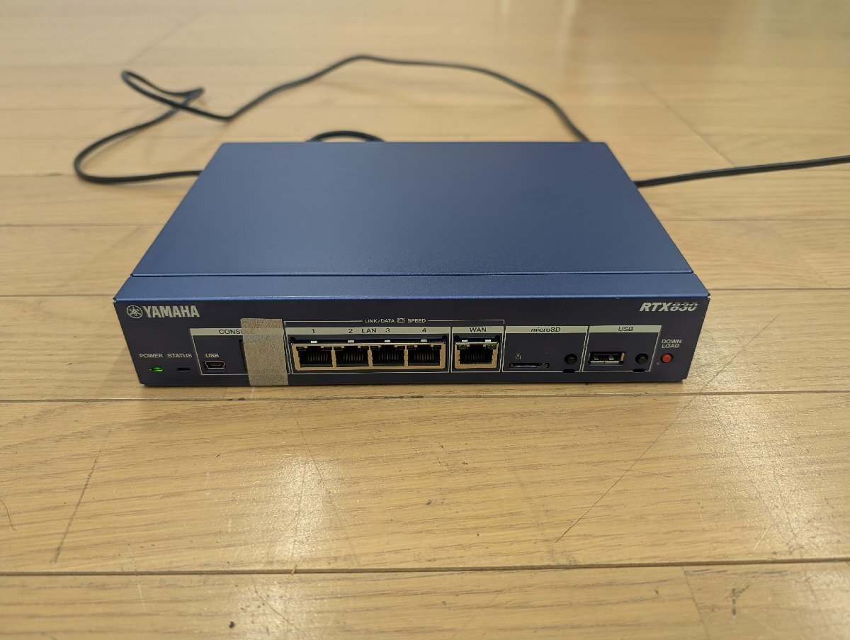 YAMAHA RTX830 ほぼ未使用 YAMAHA RTX830 初期化/簡易動作確認済 : TCEダイレクトYahoo!店
