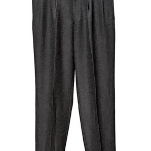 株)パパス★Papas★ウール+カシミヤ混スラックスパンツ新品同様●(焦茶)