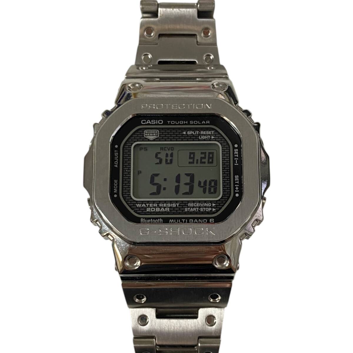 CASIO G-SHOCK GMW-B5000 純正ベルト　シルバー　中古品 s-l400.jpg